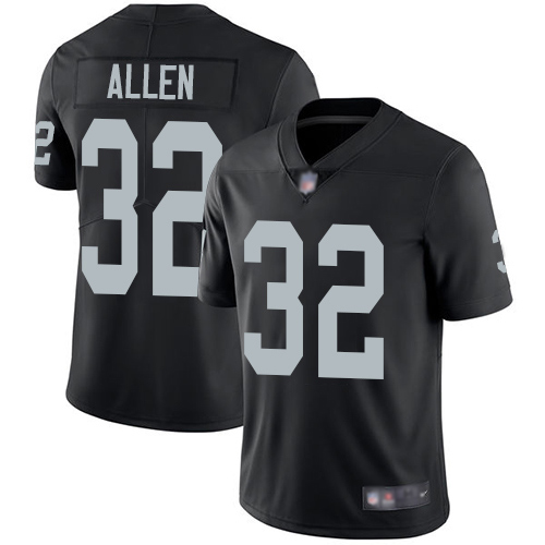 Men Oakland Raiders Limited Black Marcus Allen Home Jersey NFL Football #32 Vapor Untouchable Jersey->nfl t-shirts->Sports Accessory